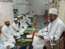 Shahrullaah 1439: Mukaasir Maulaa doing bayaan during 3rd Washshek in Fakhri Masjid